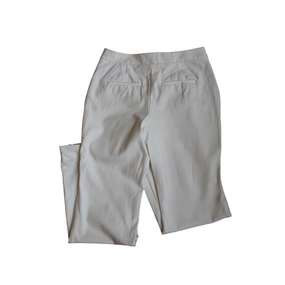 Slim Flare White Sailor Pants with Gold Button Detail Women’s Size 6 - Picture 2 of 7